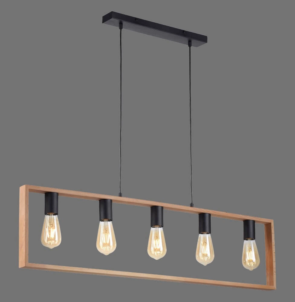 Landelijke hanglamp Franky 5-lichts Just Light 4043689966447