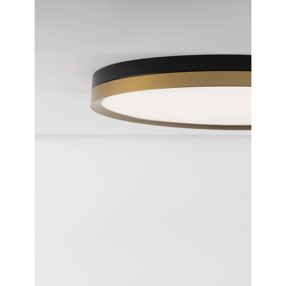 Ceiling light Cantria black with gold Ø 50cm Lyora 5212017439840