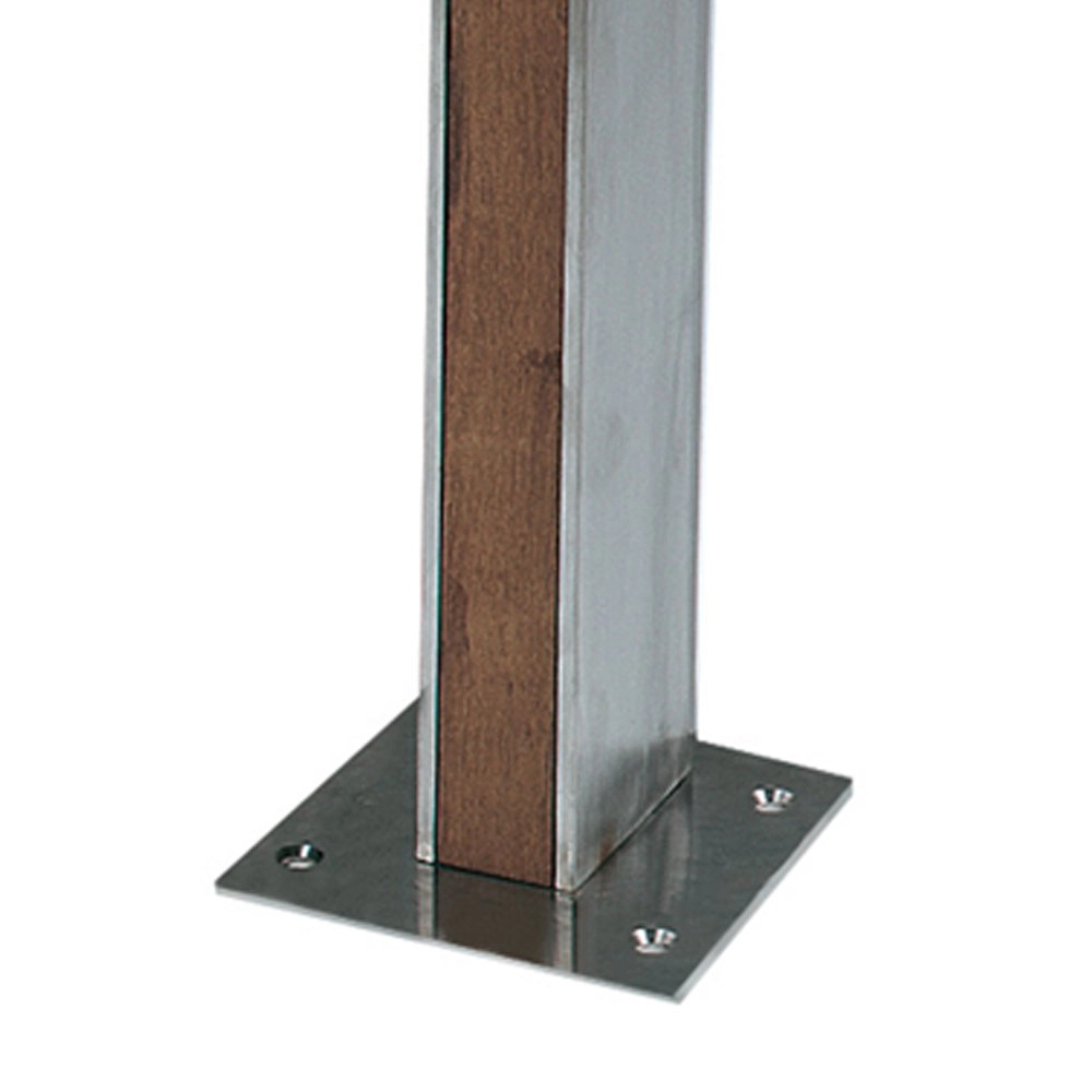 Tuinspot Q-Bic Teak 2 60cm hout-RVS Royal Botania