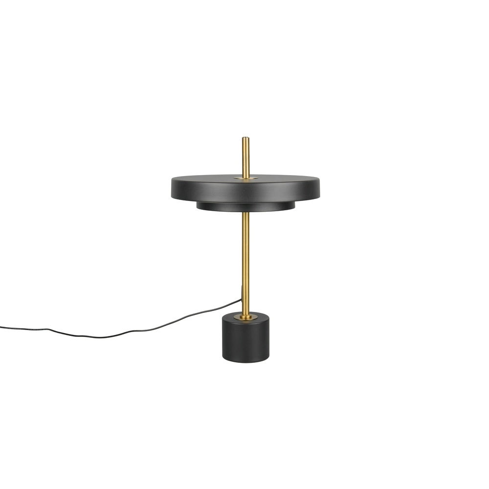 Design tafellamp Keaton zwart met goud Trio 4017807655865
