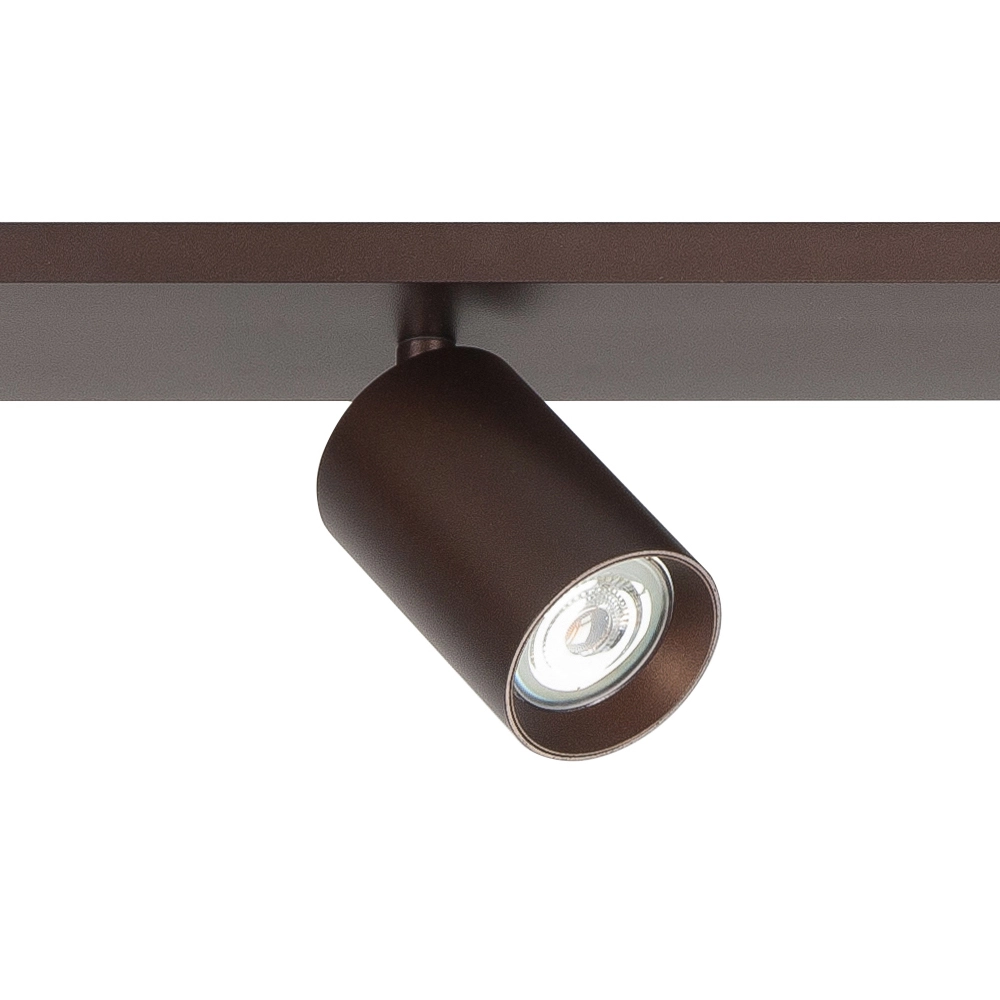 Opbouwspot Mila 4-lichts recht choco Highlight 8718379050480