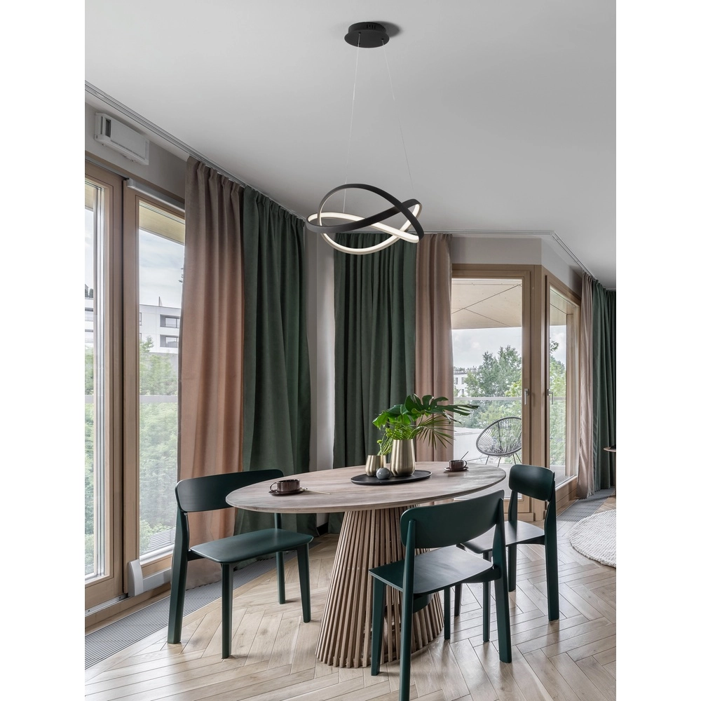 Design hanglamp Odrey zwart met goud Lyora 5212017444738