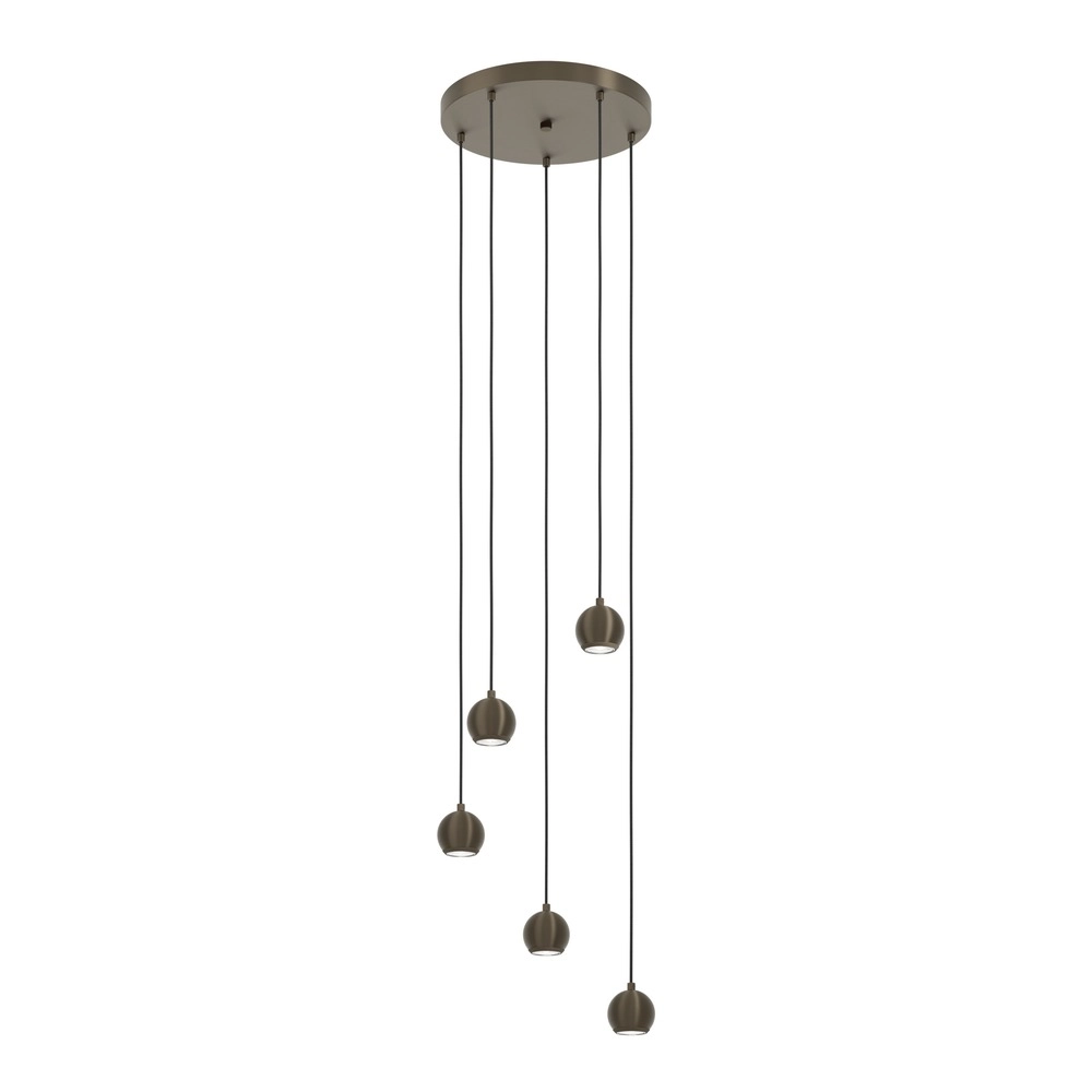 Design hanglamp Bimeda 1 donker brons 5-lichts