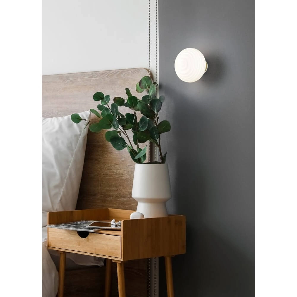 Wandlamp Earl wit glas oplaadbaar Trio 4017807643442