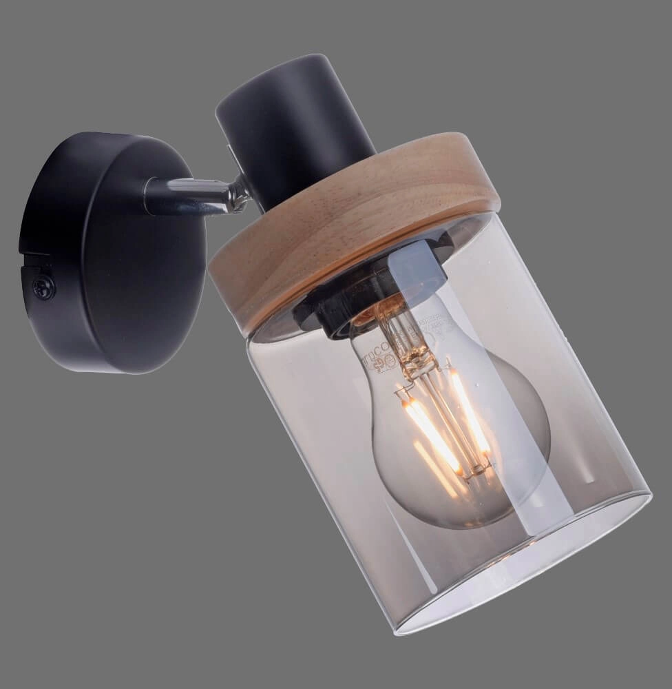 Wandlamp Pasqual zwart Just Light 4043689986100