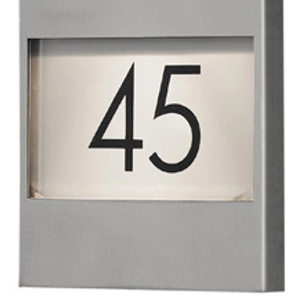 Wandspot Modena Adress RVS met huisnummer KonstSmide 7318307655001