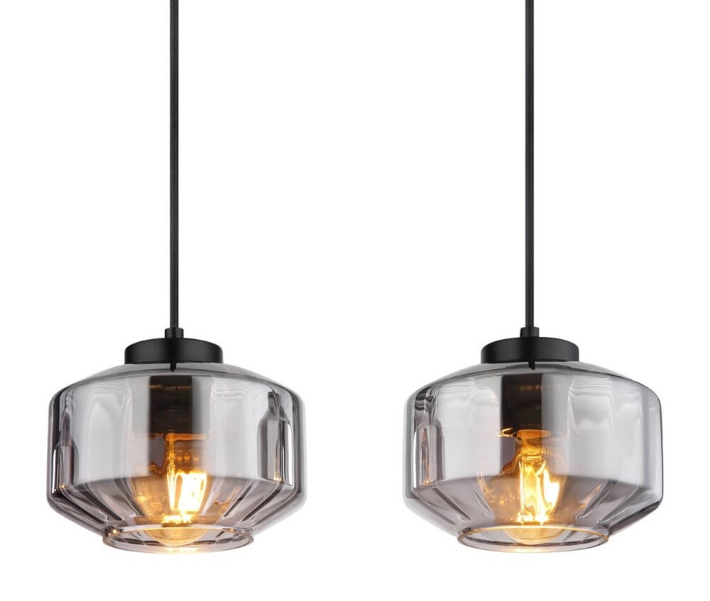 Hanglamp Christiana 4-lichts zwart Globo 9007371444359