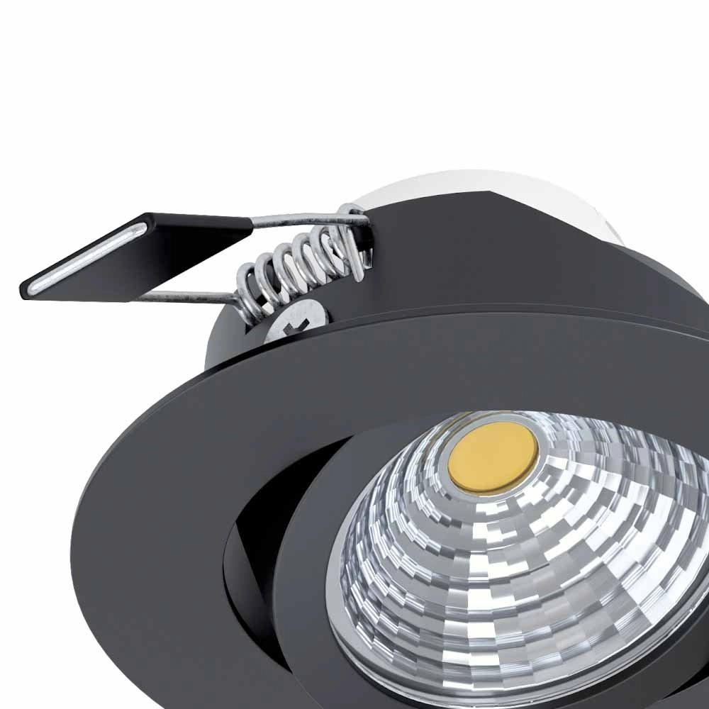 Richtbare led spot Saliceto rond - 6w - 2700K zwart Eglo 9002759986094