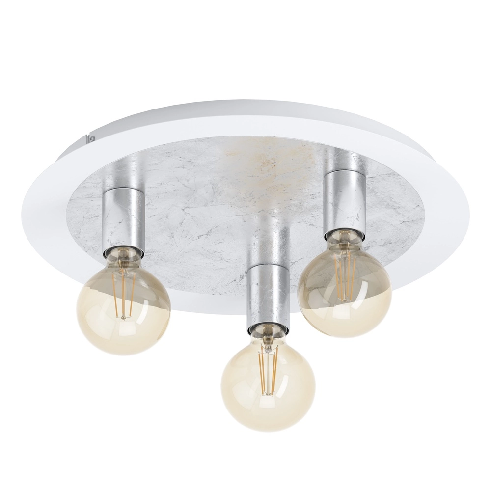Unieke plafondlamp Passano wit en zilver 3-lichts Eglo 9002759974954