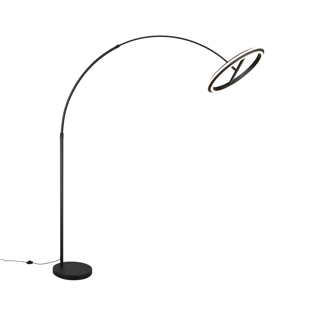 Vloerlamp Amador zwart Trio 4017807688160