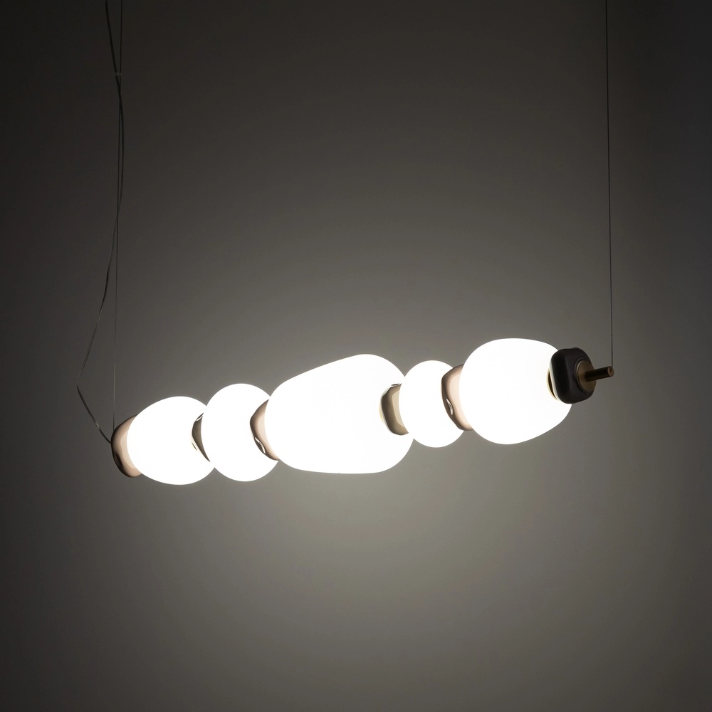 Hanglamp Ceramic Led keramiek en glas 96cm Lyora 5903139116992
