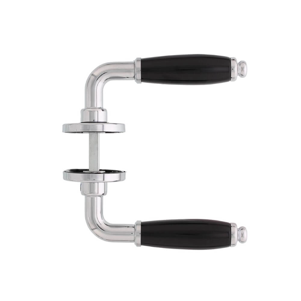 Deurklink Courgette op rozet chroom Intersteel 8714186489208