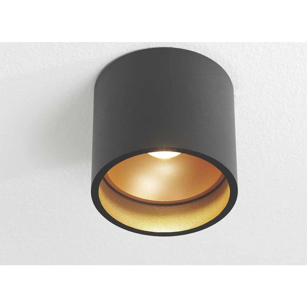 Led Downlight Orleans Zwart met gouden binnenkant Artdelight 8719831731978