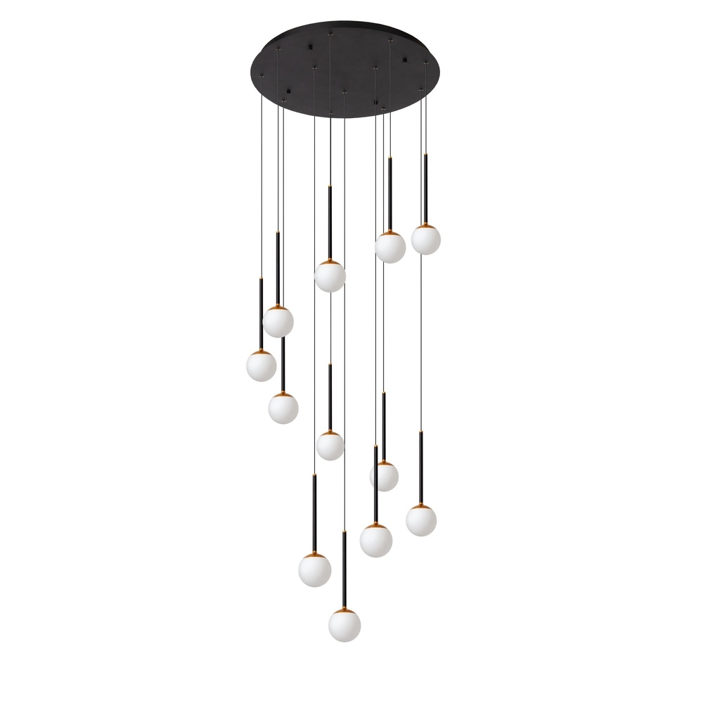 Hanglamp Calina 12-lichts met witte bollen Premium by Lucide 5411212242020