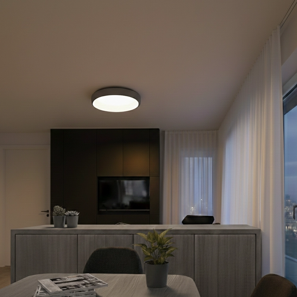 Plafondlamp Albi grijs Ø 41cm