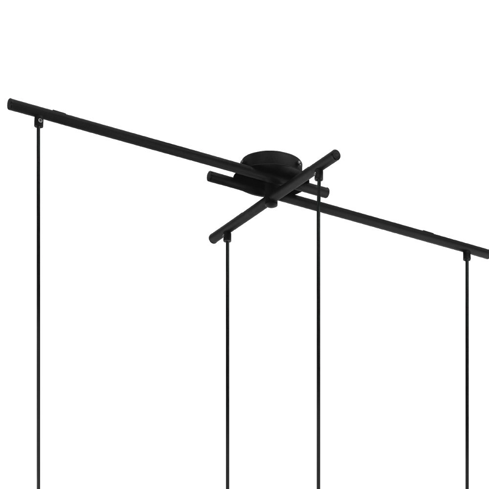 Eetkamer hanglamp Pinto Gold 4-lichts zwart met goud Eglo 9002759976538