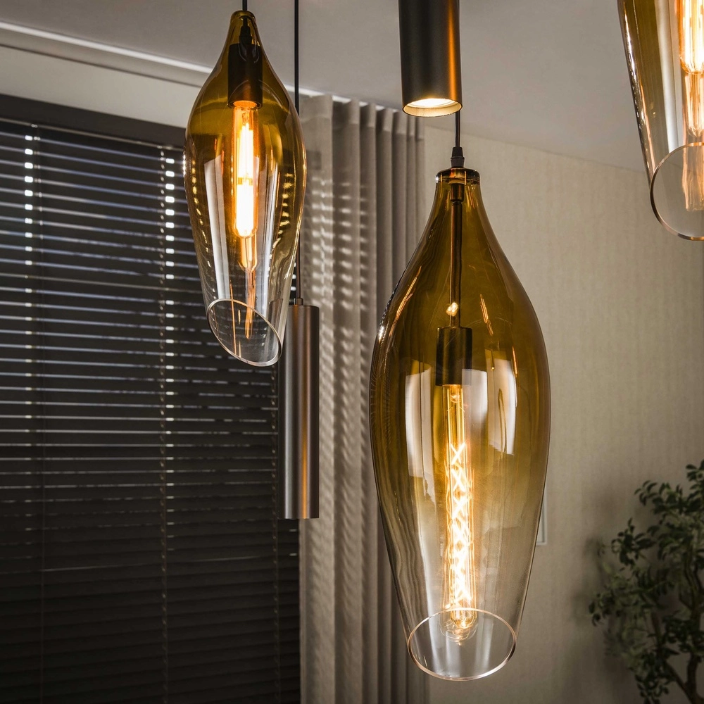 Stijlvolle hanglamp Cocoon met fading glas Lyora 8716803511941