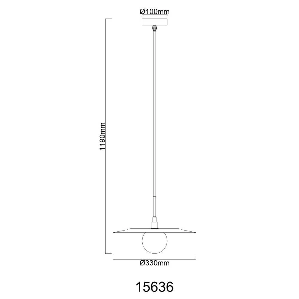 Gouden hanglamp Riga Ø 33cm Globo 9007371459018