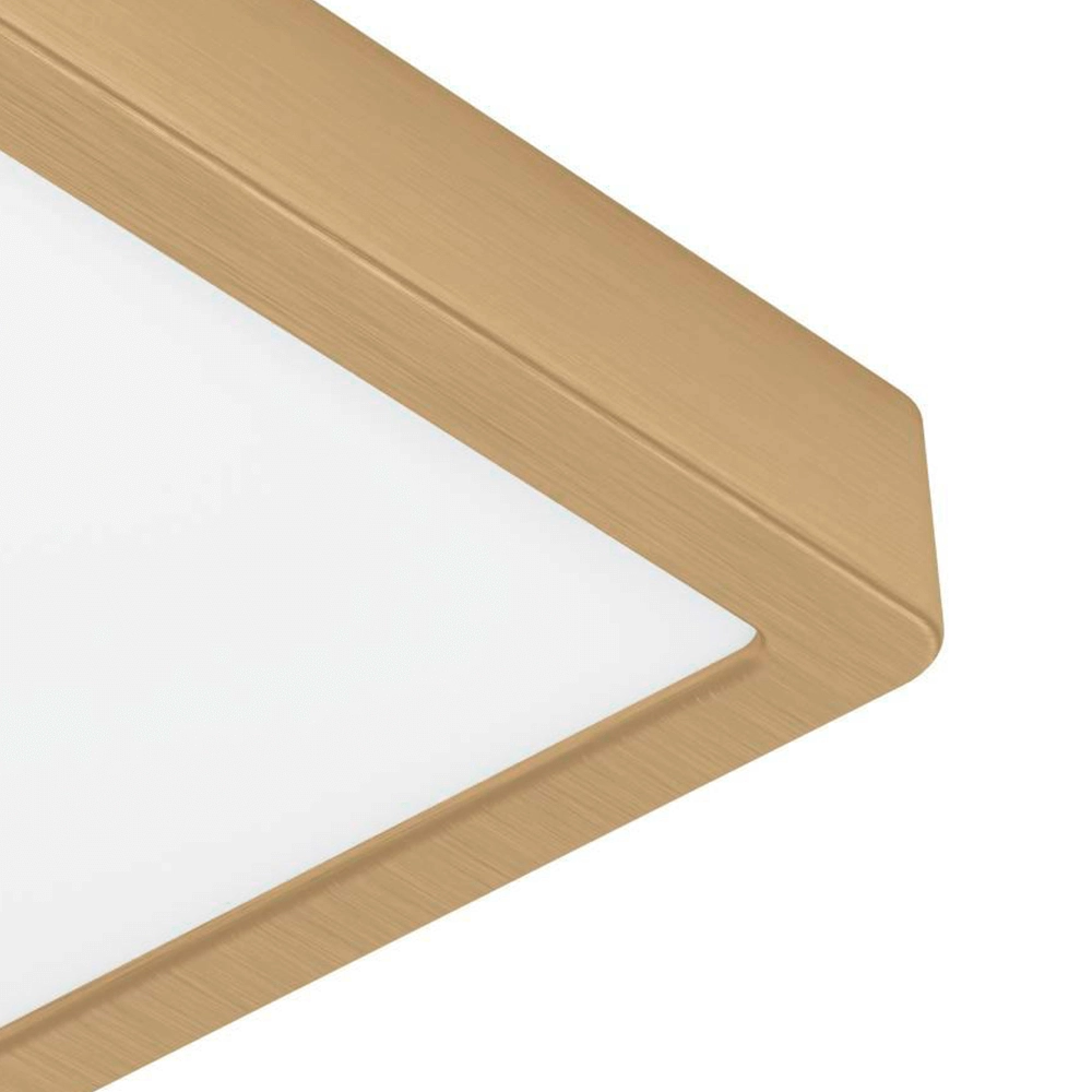 Messing plafondlamp Fueva 5 21 bij 21cm Eglo 9008606229581