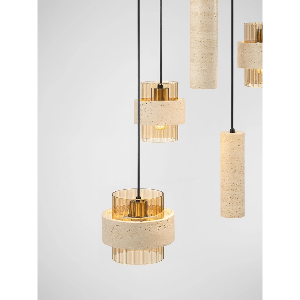 Moderne hanglamp Melony zand bruin Lyora 5212063501256