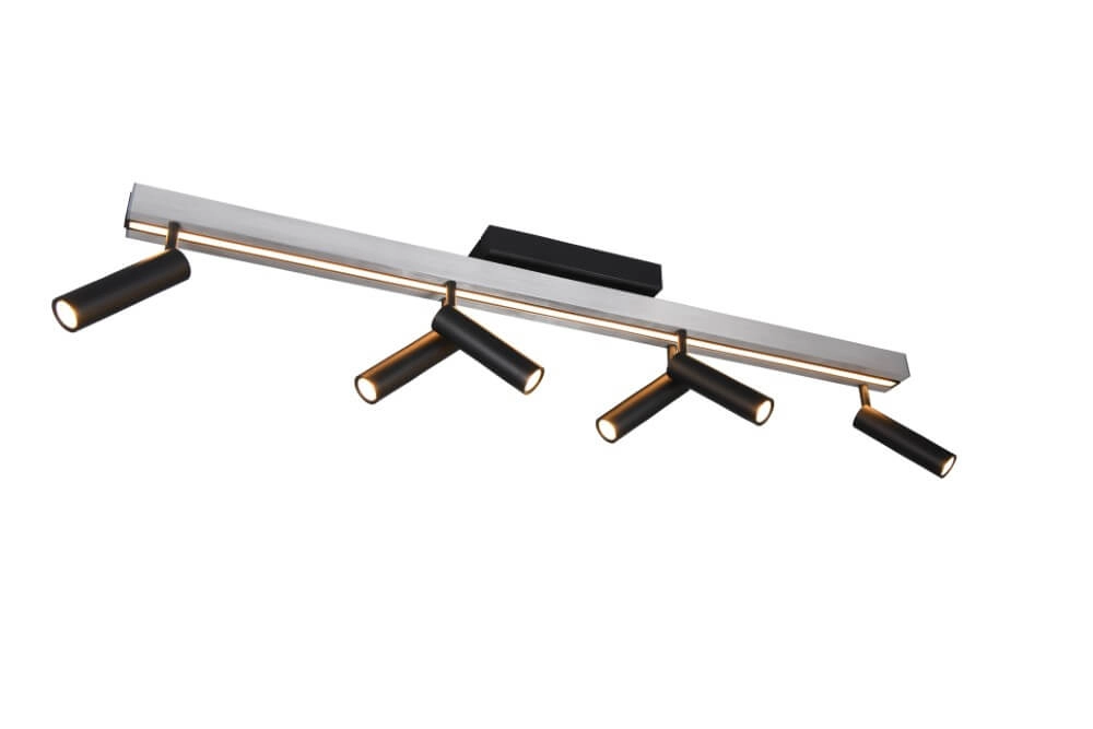 6-lichts led spot Zeno metaal met zwart Trio 4017807627305