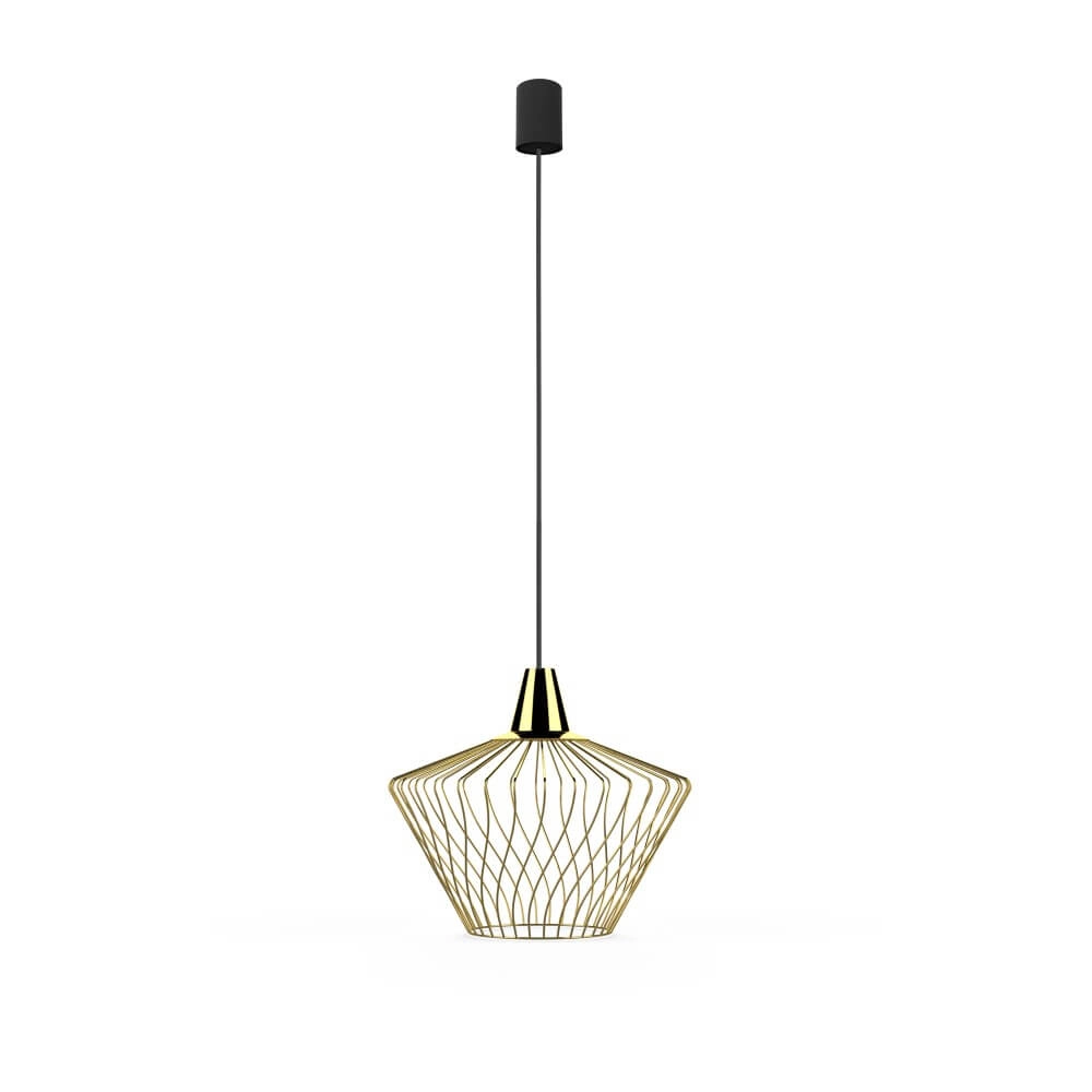 Draadlamp Ø 38cm Wave goud Lyora 5903139886192