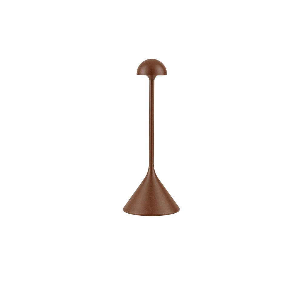 Tafellamp Dalt roestbruin oplaadbaar met USB Lyora 5212017477040
