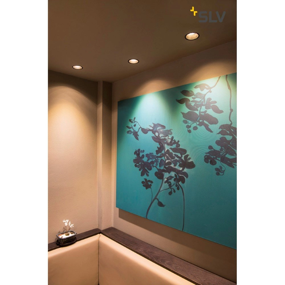 Inbouwspot Horn 10,3 cm zwart SLV 4024163150163