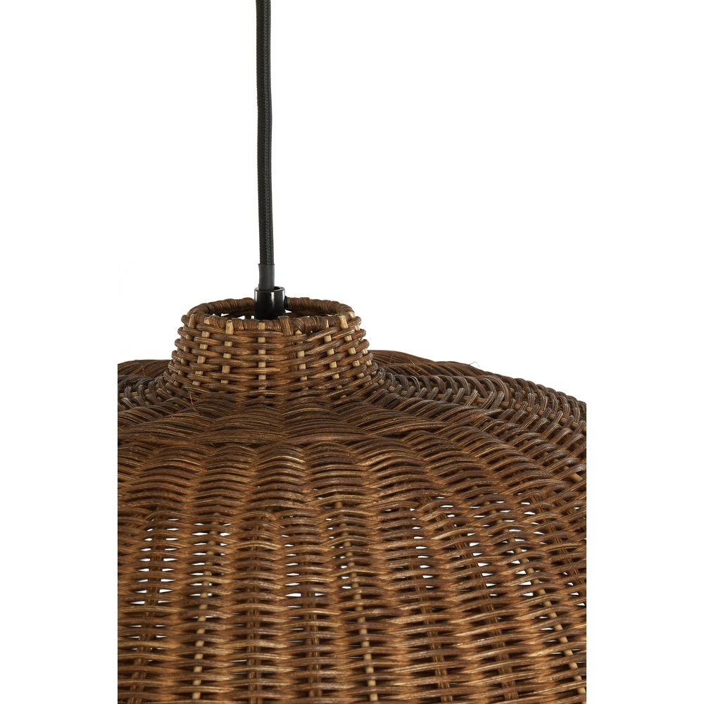 Rotan hanglamp Melzor Ø 45cm - donker bruin Light & Living 8717807820596