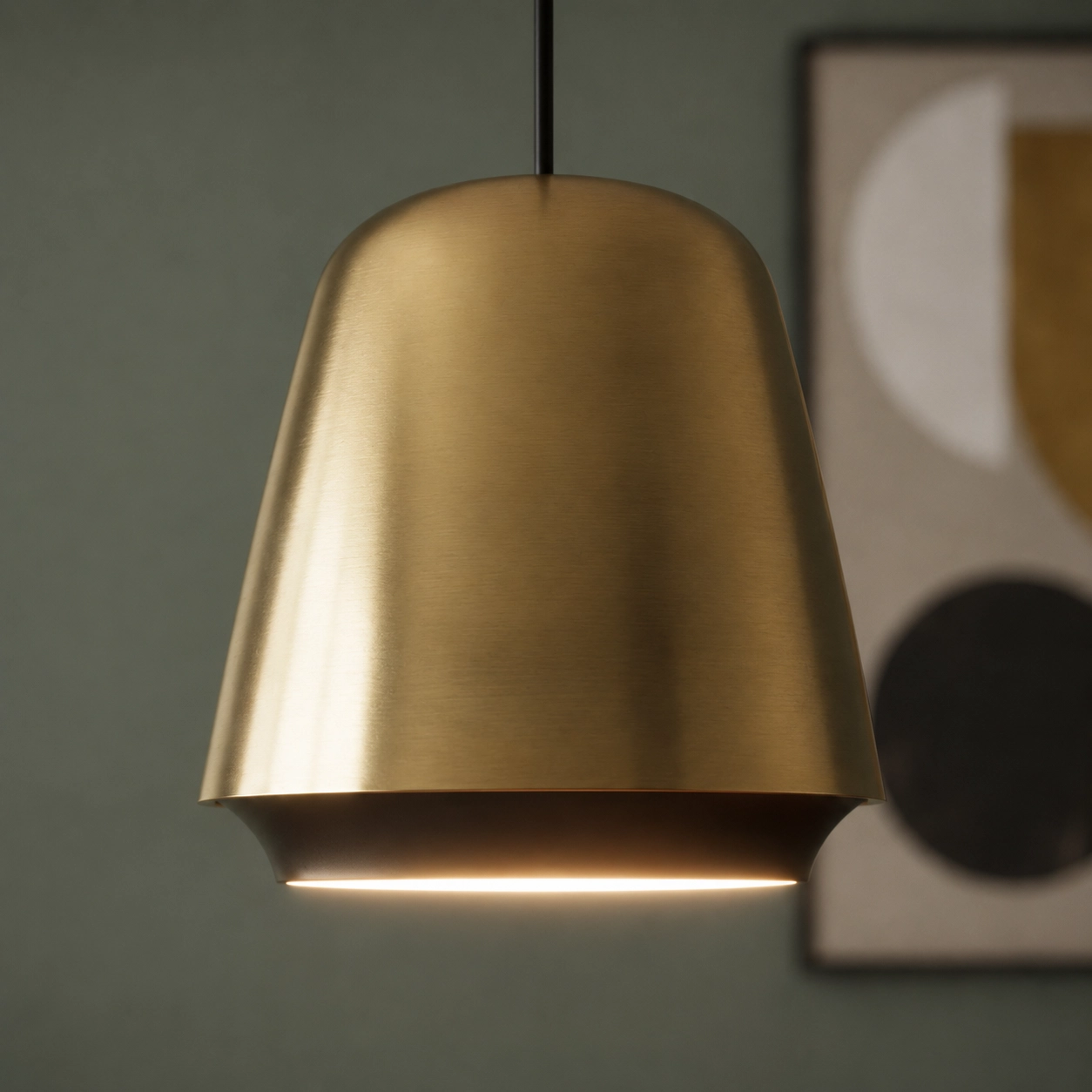 Design hanglamp Santiago Ø 35cm brons met zwart