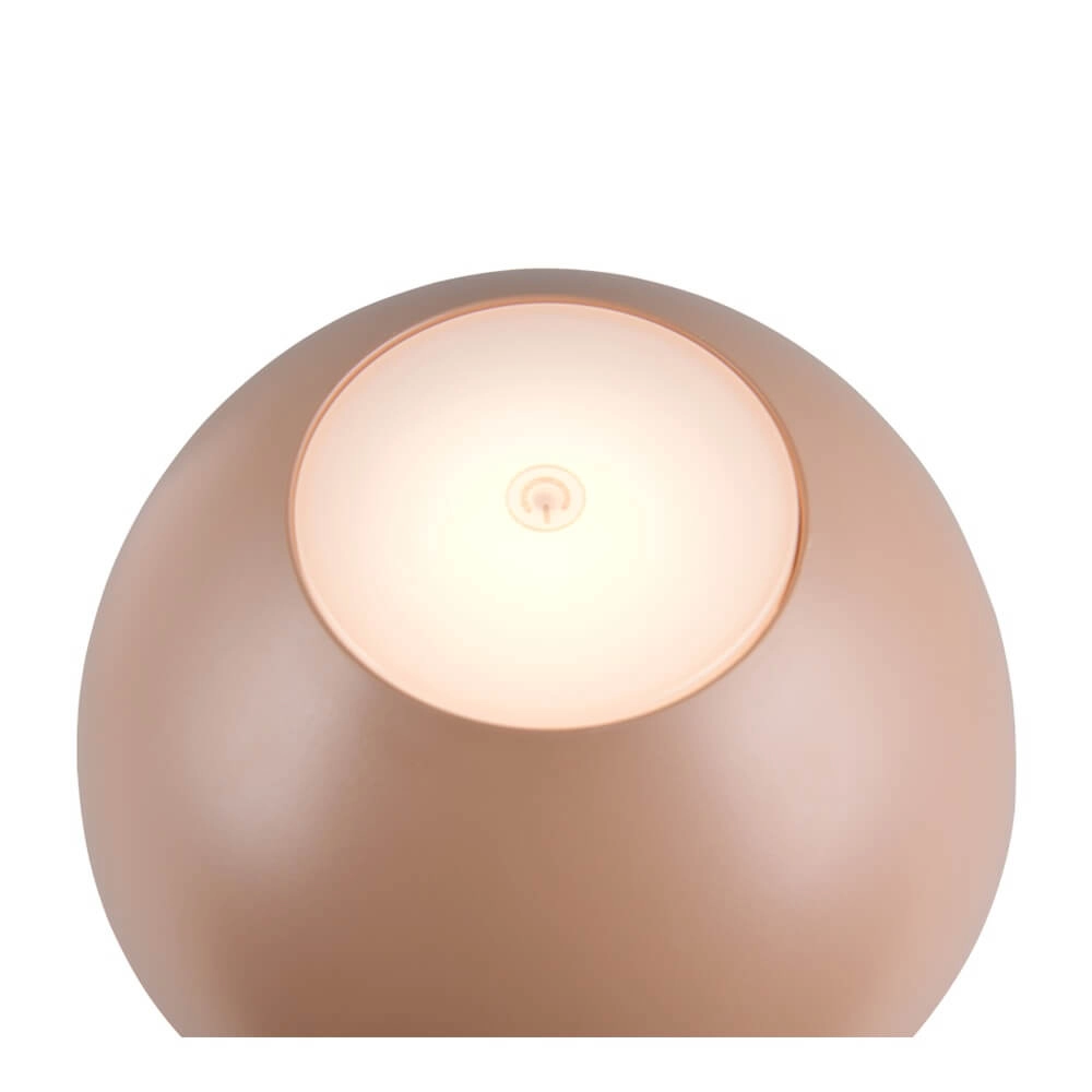 Oplaadbaar tafellampje Ricardo koffiebruin Trio 4017807633900