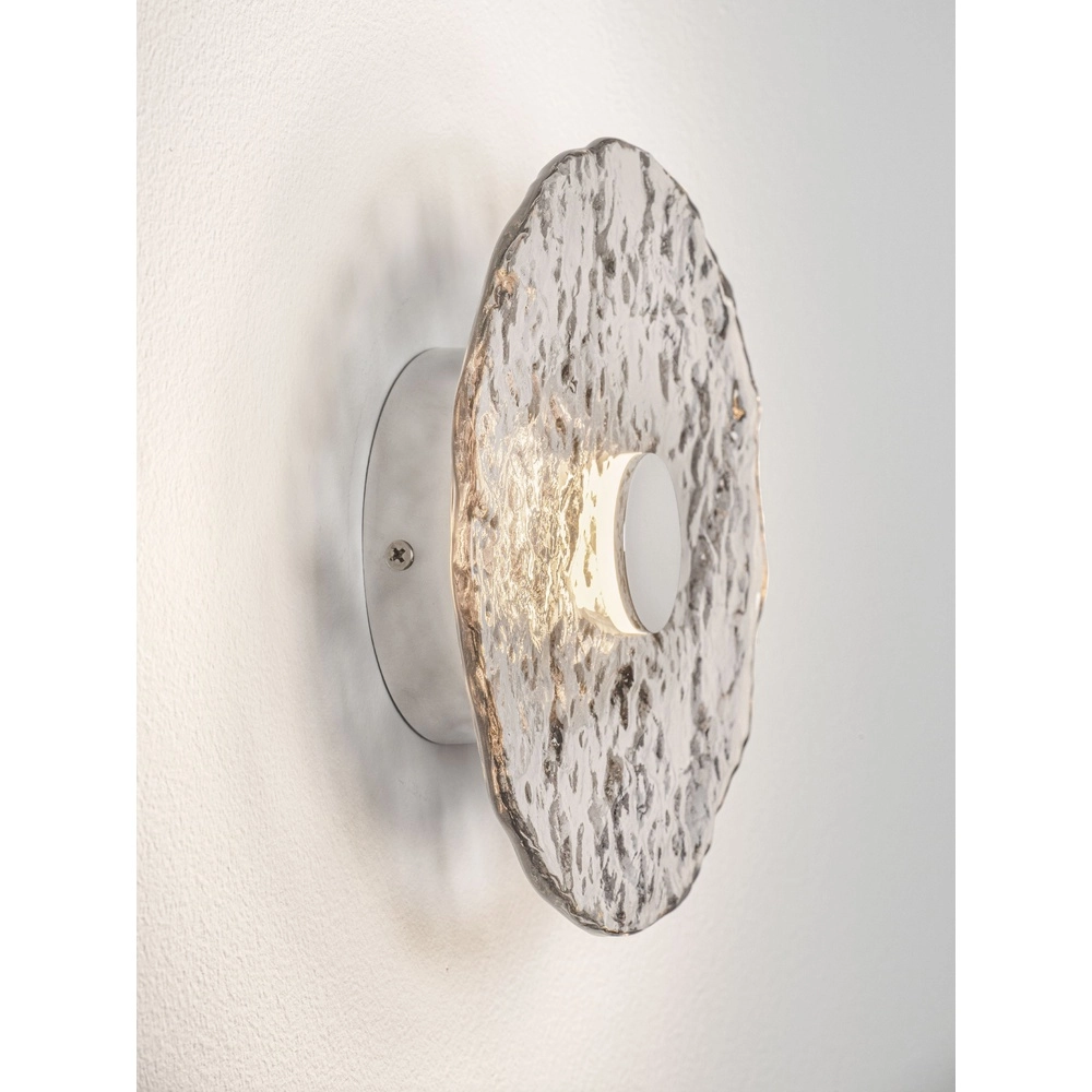 Wandlamp Delion chroom met glas Lyora 5212063503359