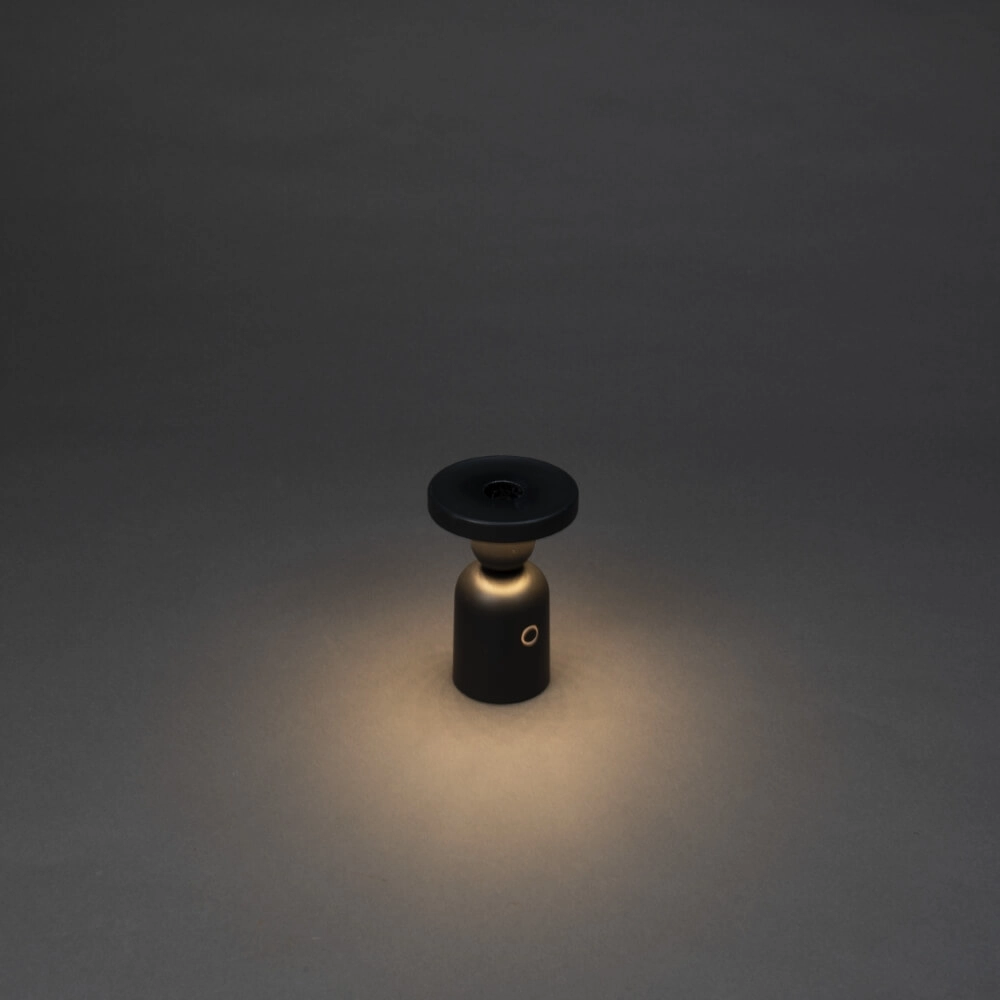 Oplaadbare tafellamp Nantes zwart voor kandelaar KonstSmide 7318307833751