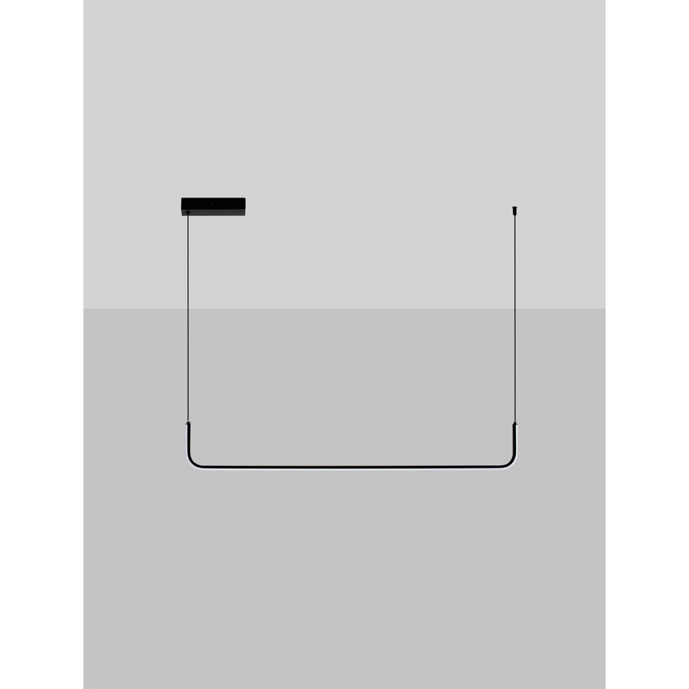 Strakke hanglamp Strita zwart enkel Lyora 5212017455673