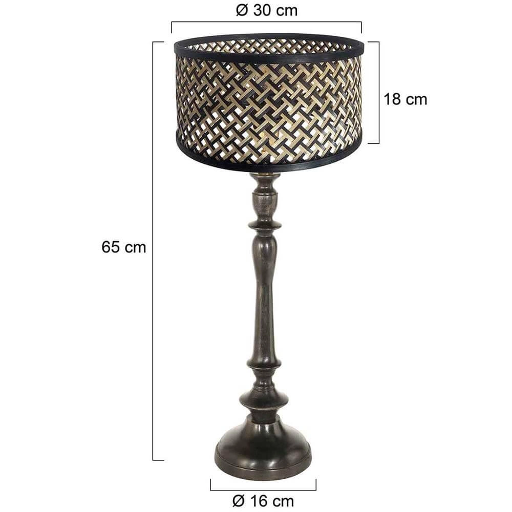 Tafellamp Bois met bamboe kap Steinhauer 8712746172645