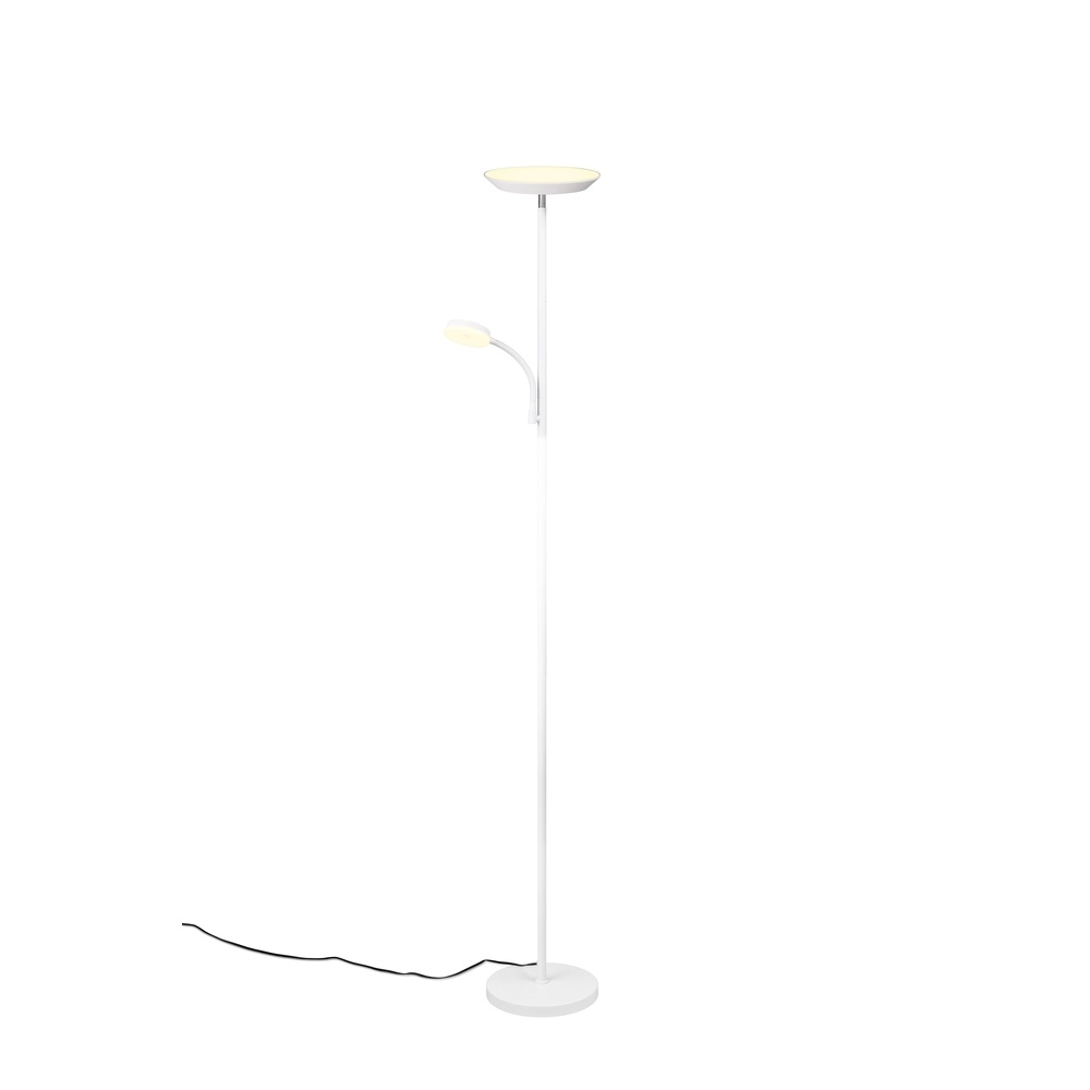 Vloerlamp Specter wit met leeslamp Trio 4017807612301