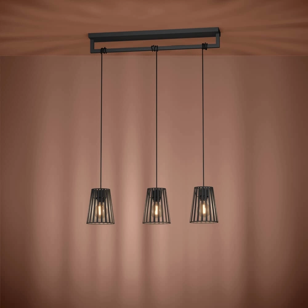 Zwarte hanglamp Bogota 3-lichts Stars of Light 9008606220755