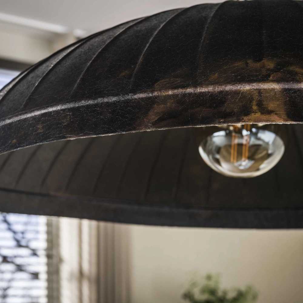 Industriële kantoor lamp Guard Ø 90cm - smoked bruin Lyora 8716803511514