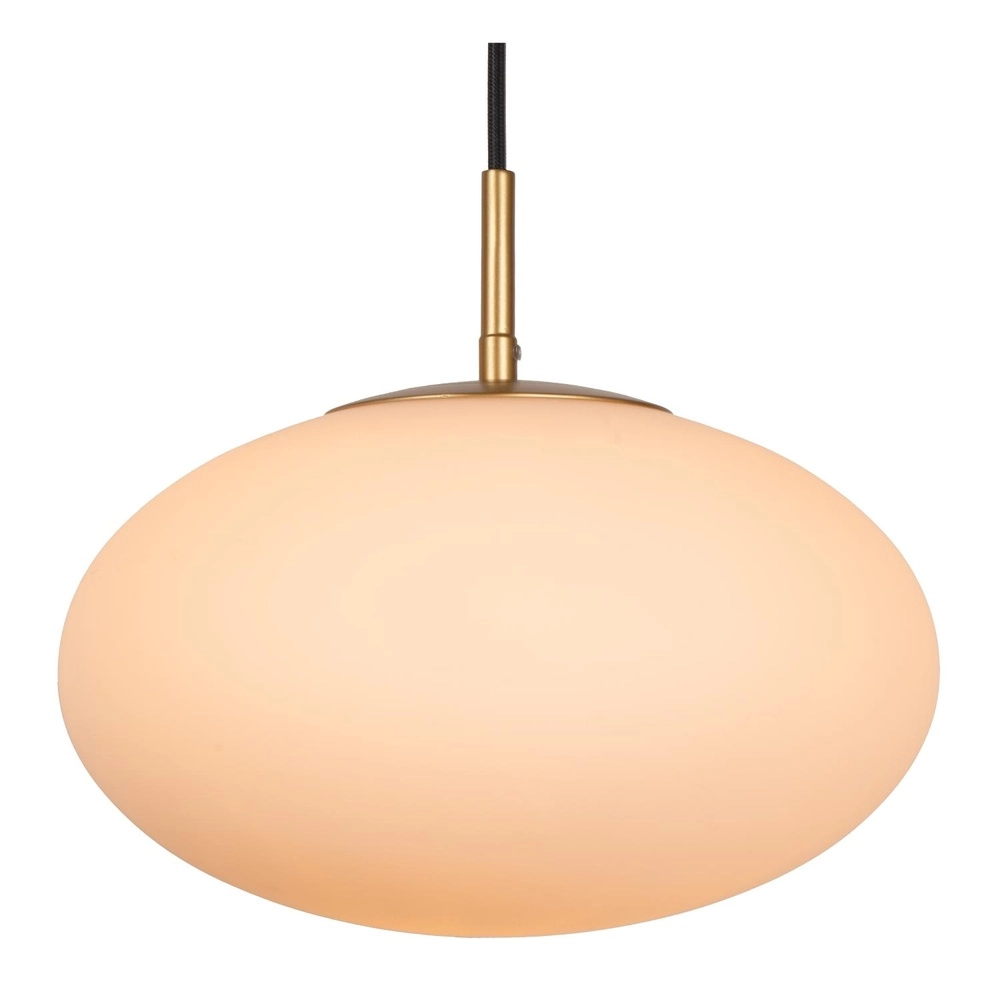 3-lichts hanglamp Elysee design zwart met opaal Lucide 5411212211774