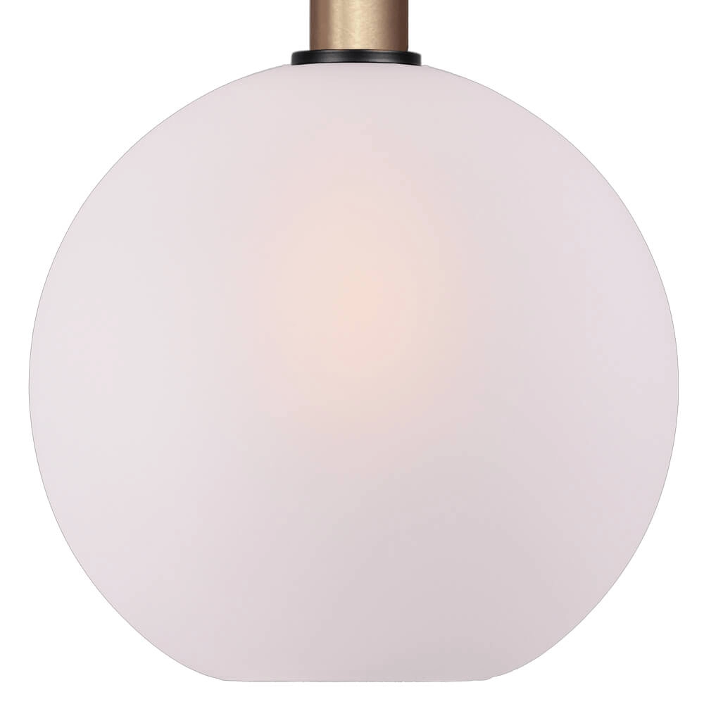 Hanglamp Ø 30cm Bella 2 Messing goud met mat wit glas Masterlight 8718121334028