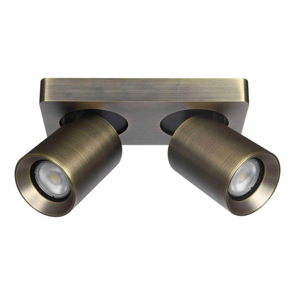 Plafondlamp Megano 2-lichts antiek brons Artdelight 8720701103276