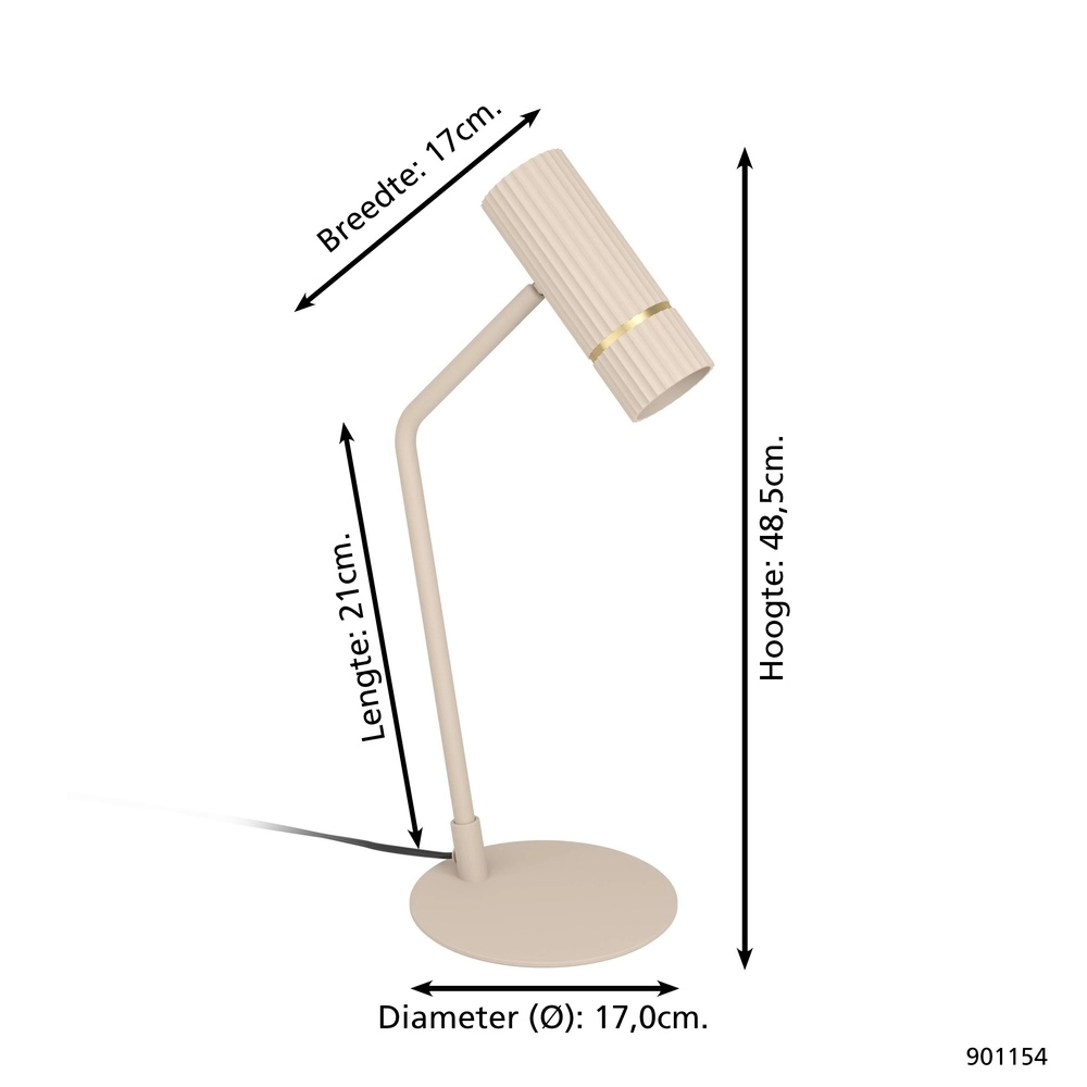 Zand bureaulamp Caminia GU10 Eglo 9008606312511
