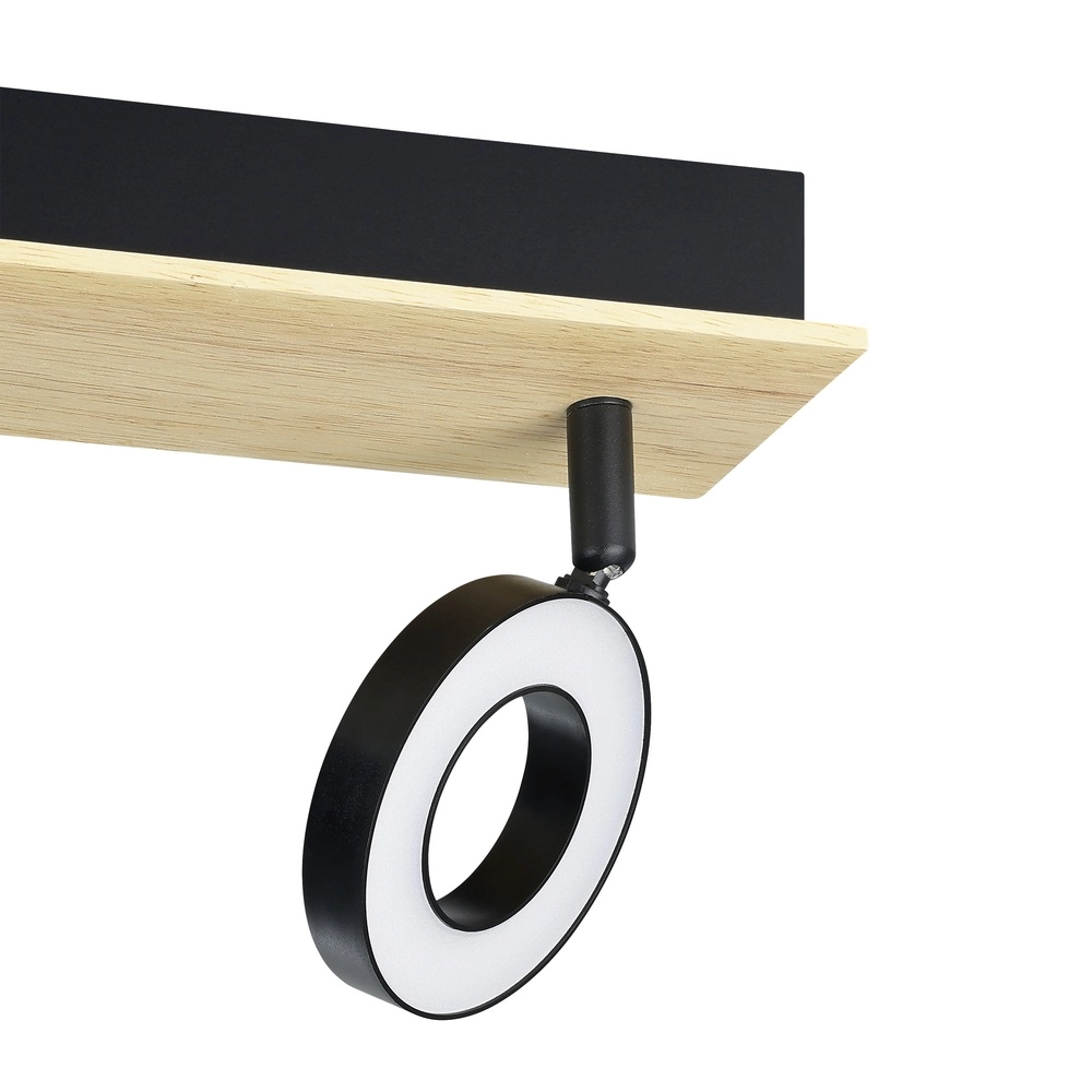 Led plafondlamp Rielves 2-lichts met hout Eglo 9008606313716