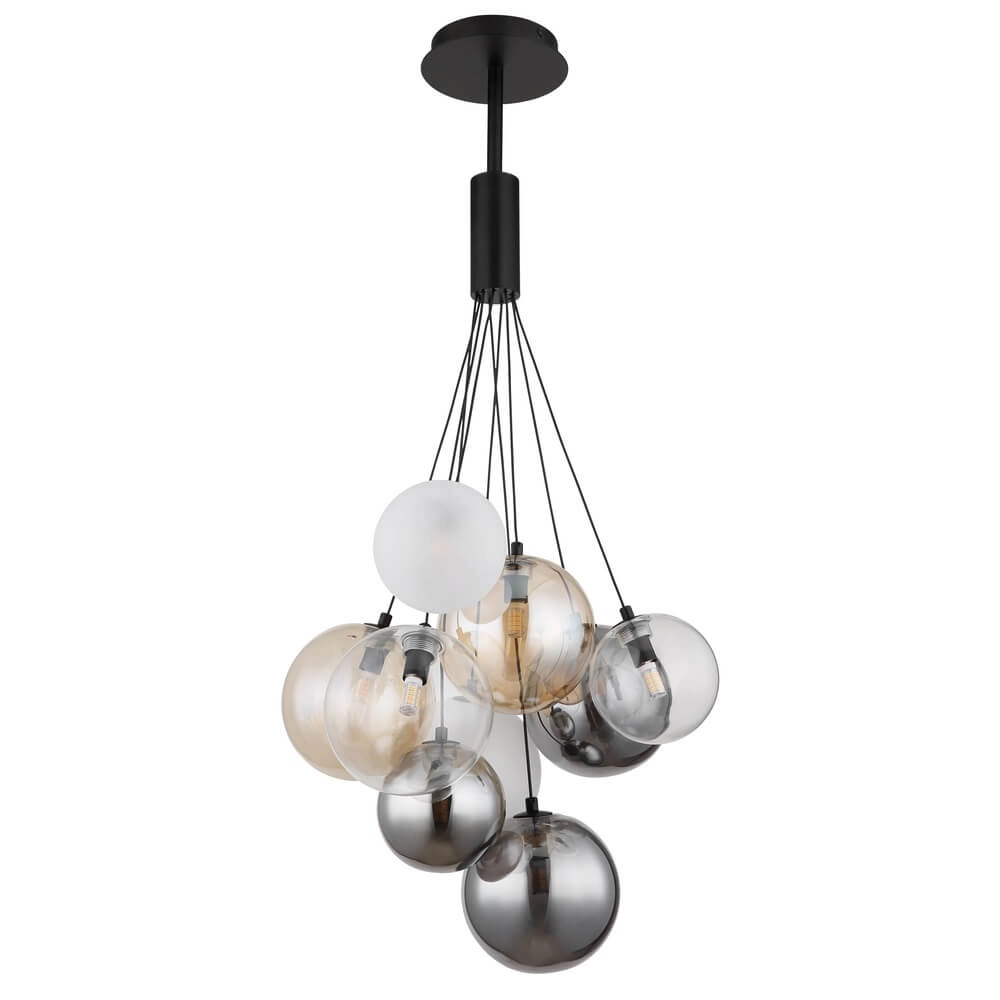 Zwarte hanglamp Ballgi glas Globo 9007371453160