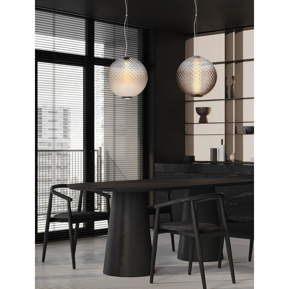 Pendant lamp Aora convex opal glass Lyora 5212017483805