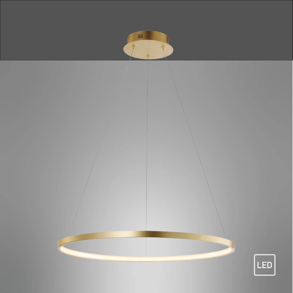 Ronde hanglamp Circle goud Ø 60cm Just Light 4043689960414
