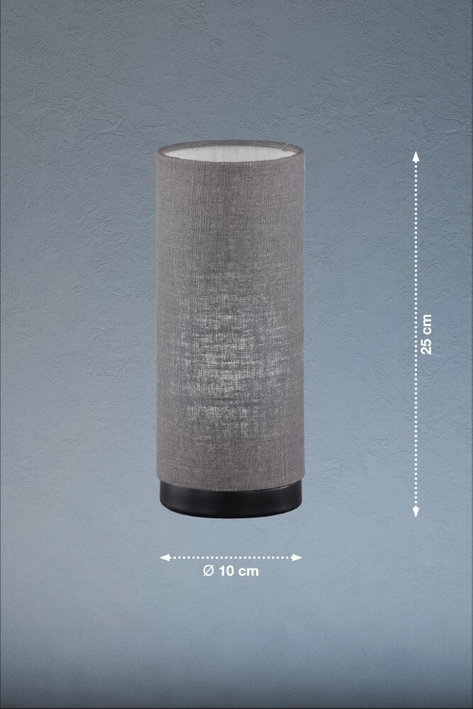 Nachtkastlampje Thor grijs Fischer & Honsel 4003694505703