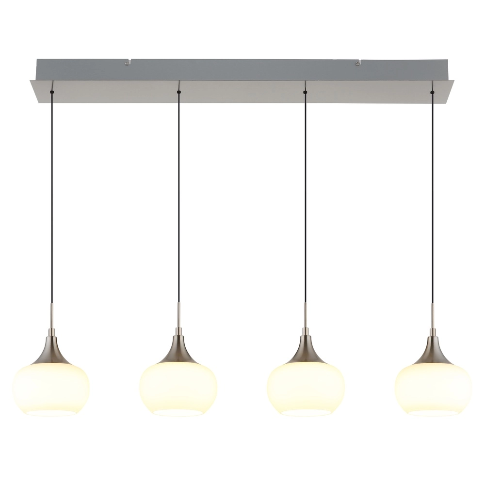 Design hanglamp Lui 4-lichts nikkel Globo 9007371592593