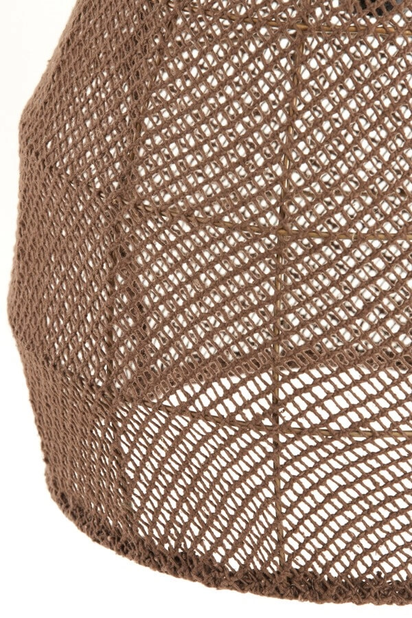 Japandi hanglamp Makassar bruin Ø 42cm Light & Living 8717807706449