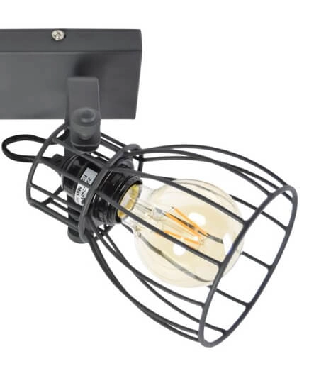 Plafondlamp Wire 2-lichts zwart Urban Interiors 8719325171747